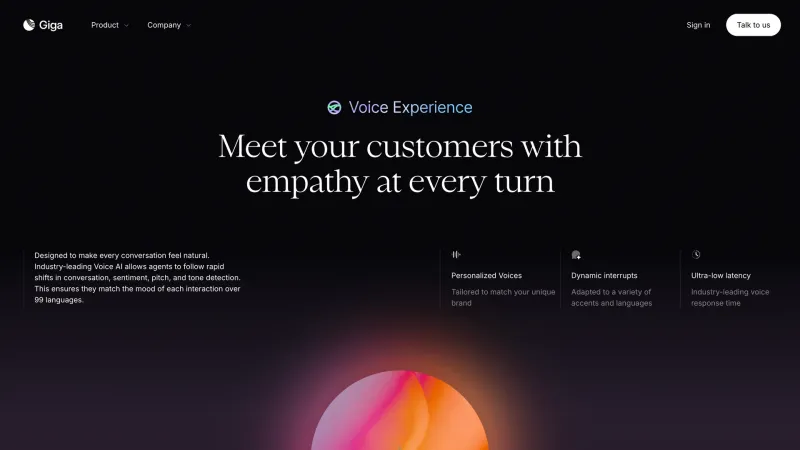 Contact — Giga, AI & ML UI