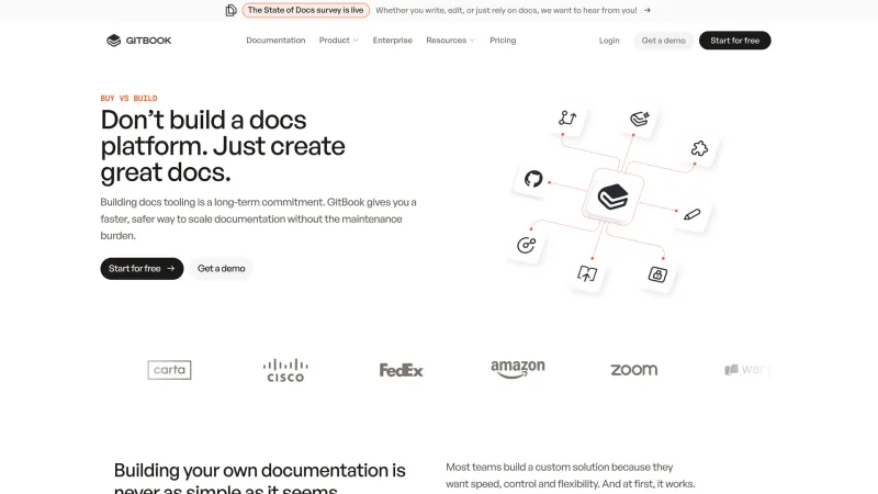 CTA Section — GitBook, Developer Tools UI