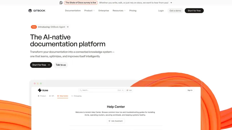 CTA Section — GitBook, Developer Tools UI