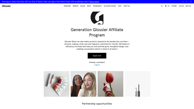 Glossier — Hero Section, скриншот 5/8
