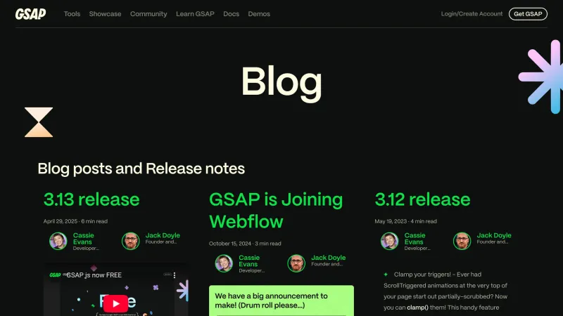 GSAP — Blog, скриншот 7/9