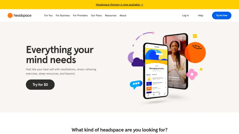 About — Headspace, Health UI