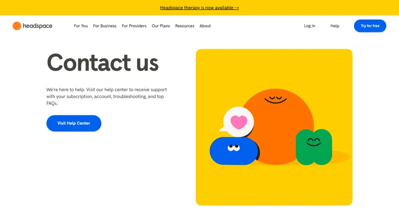 Contact — Headspace, Health UI