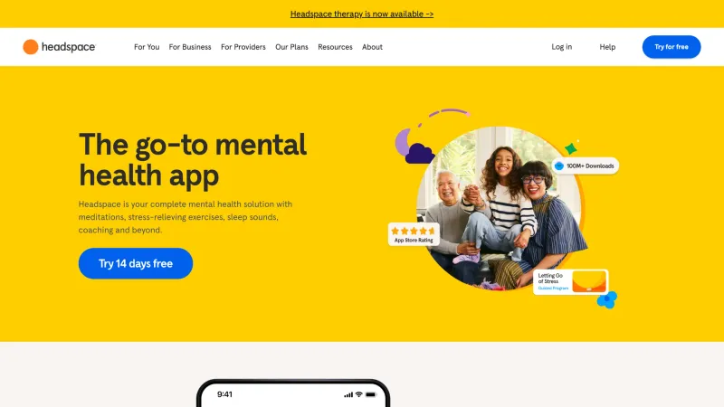 Stats Section — Headspace, Health UI