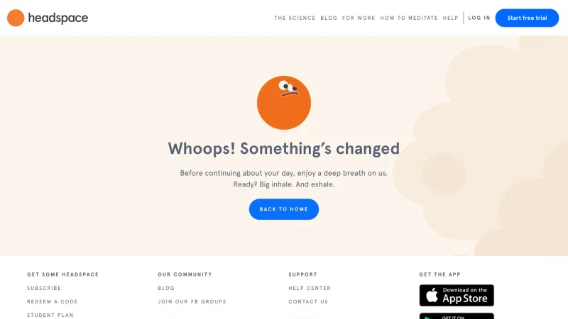 Headspace — 404, скриншот 10/10
