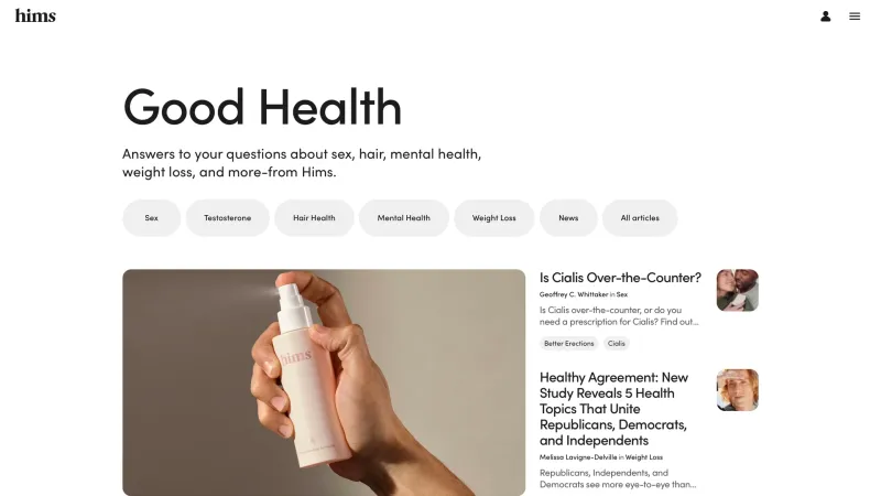 Blog — Hims, Health UI