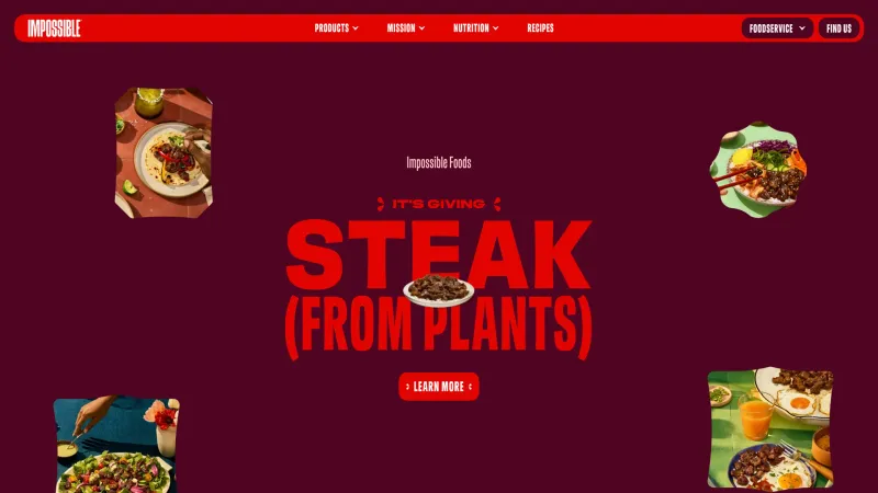About — Impossible Foods, Food & Drink UI