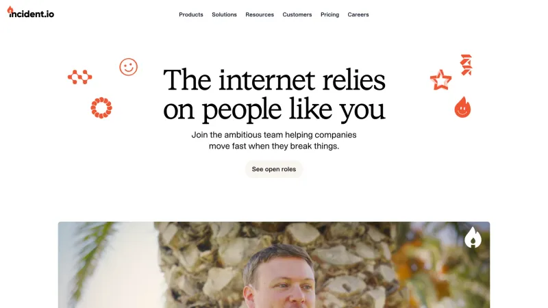 incident.io — About, Hero Section, скриншот 3/12