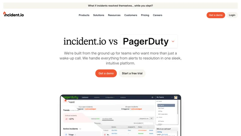 incident.io — CTA Section, Comparison, скриншот 4/12