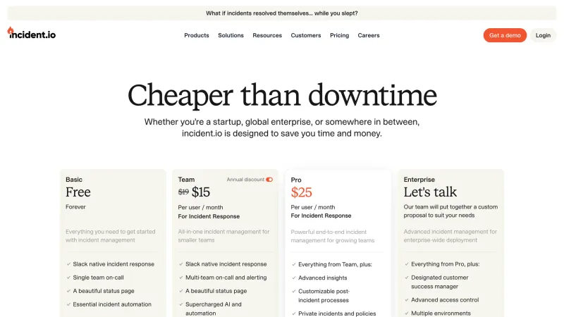 incident.io — Pricing, скриншот 7/12