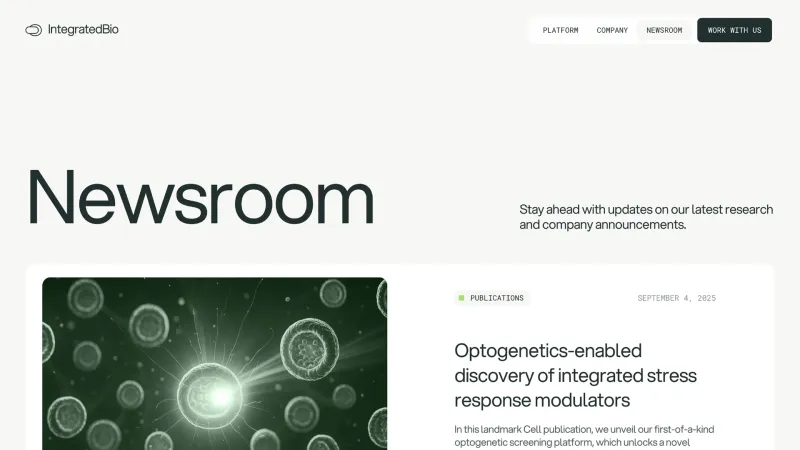 IntegratedBio — Blog, Downloads, скриншот 1/5