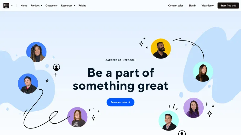 Intercom — Hero Section, скриншот 11/12