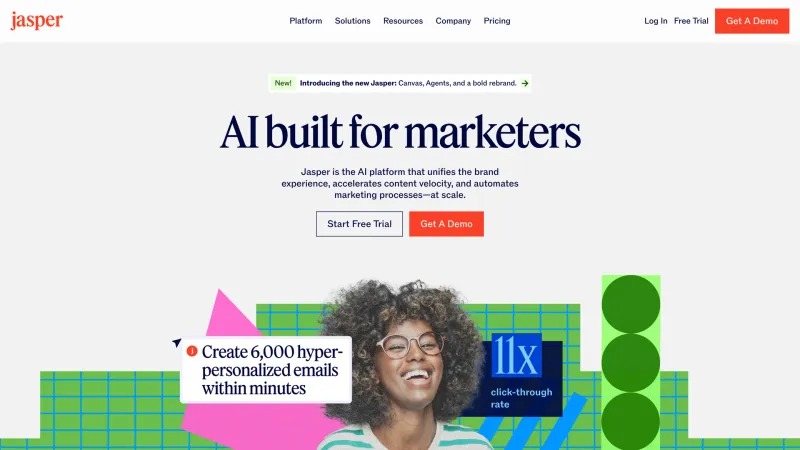 CTA Section — Jasper, AI & ML UI