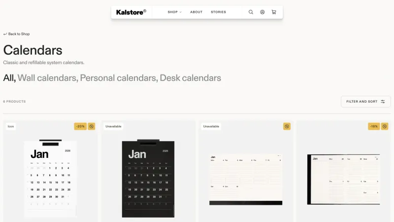 Store — Kalstore, Productivity UI