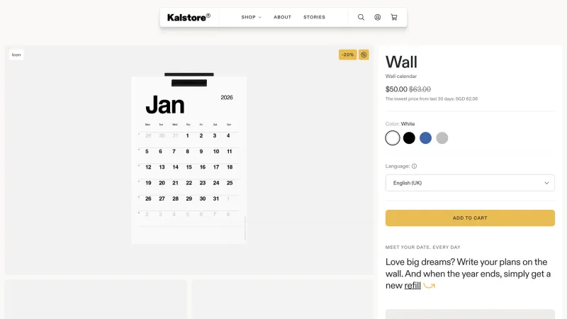 Store — Kalstore, Productivity UI