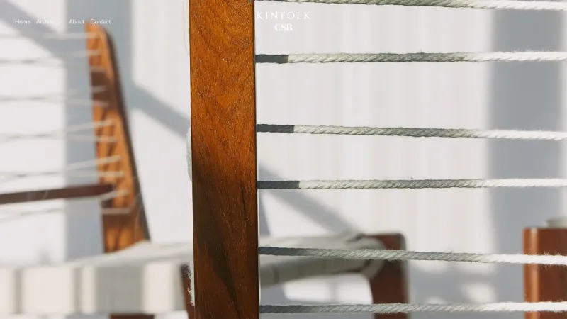 About — Kinfolk, Entertainment UI