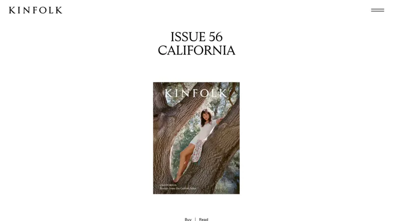 Kinfolk — Blog, Footer Section, скриншот 6/7