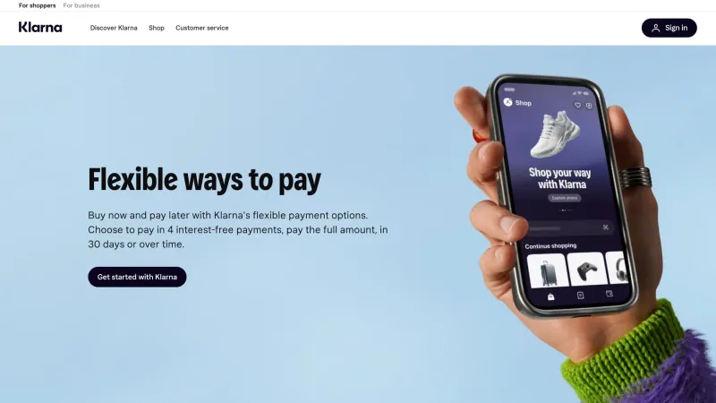 Downloads — Klarna, Fintech UI