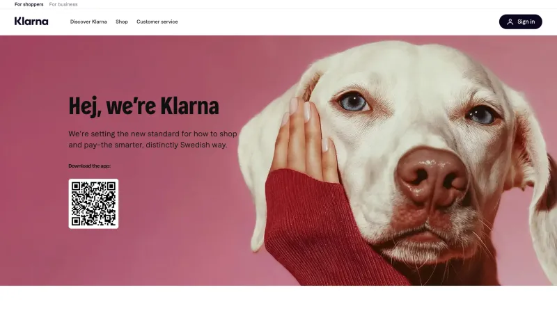 About — Klarna, Fintech UI