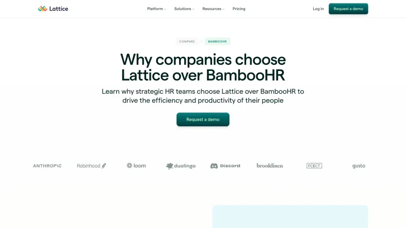 Social Proof — Lattice, HR UI