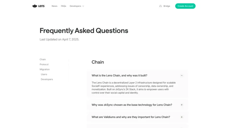 Lens — FAQ, скриншот 2/4