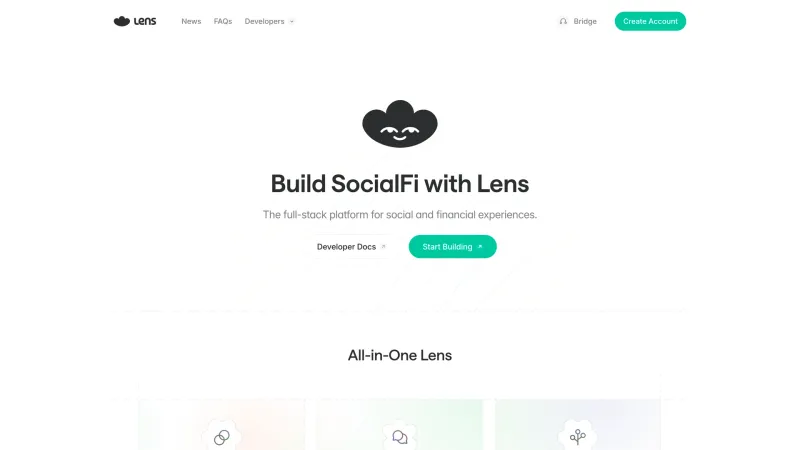 Lens — CTA Section, Features, скриншот 3/4