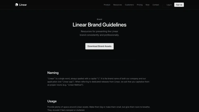 Downloads — Linear, Developer Tools UI