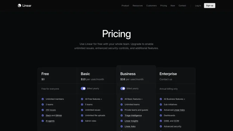 CTA Section — Linear, Developer Tools UI