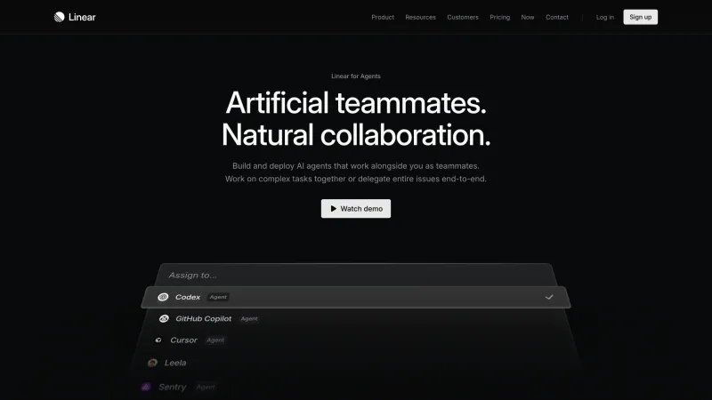 CTA Section — Linear, Developer Tools UI