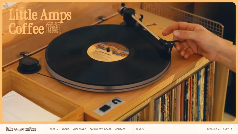 About — Little Amps Coffee, Food & Drink UI