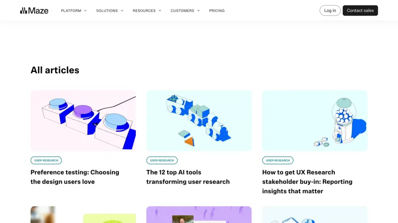 Blog — Maze, Developer Tools UI