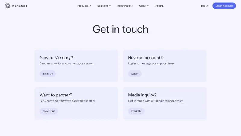 Mercury — Contact, FAQ, скриншот 11/11