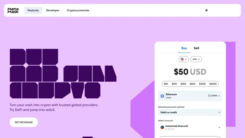Blog — MetaMask, Fintech UI