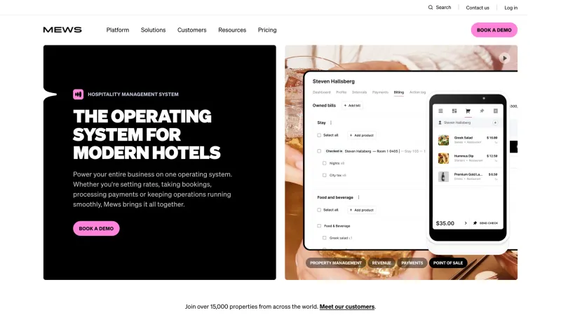 Social Proof — Mews, SaaS UI