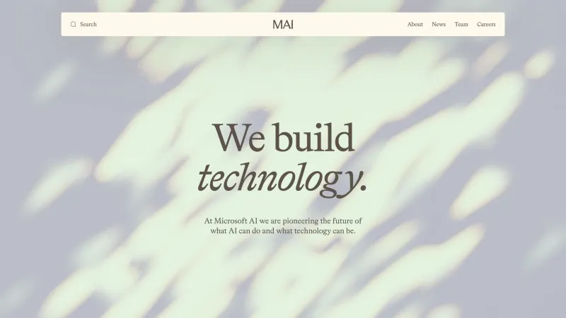 About — Microsoft AI, AI & ML UI