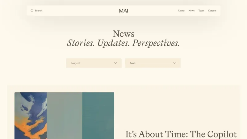 Blog — Microsoft AI, AI & ML UI