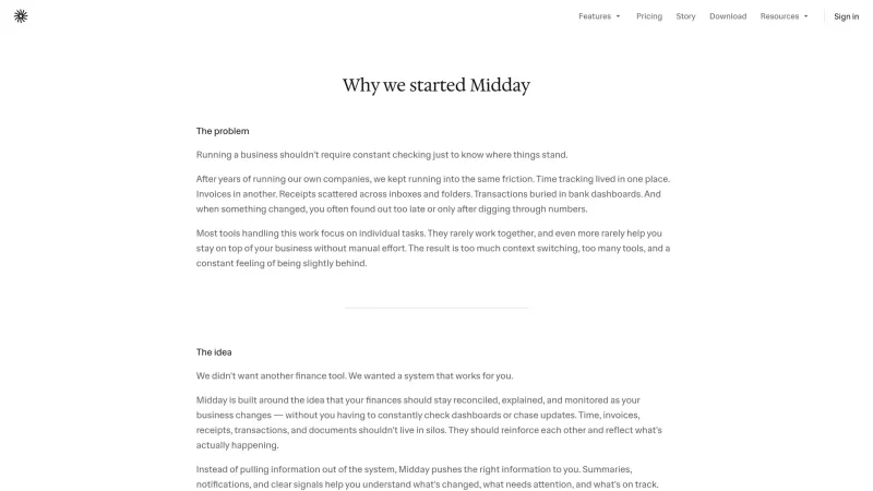 Midday — About, скриншот 3/6