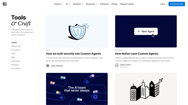 Blog — Notion, Productivity UI