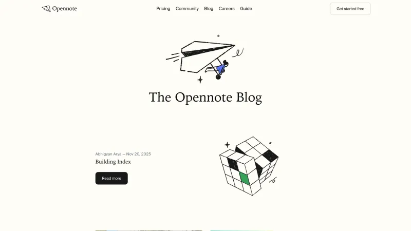 Opennote — Blog, скриншот 5/7