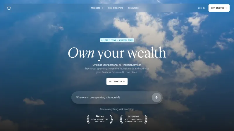 Blog — Origin, Fintech UI