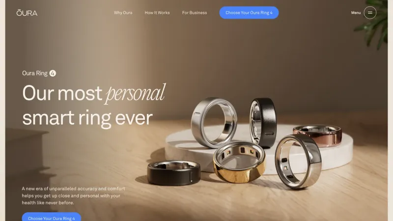 CTA Section — Oura Ring, Health UI
