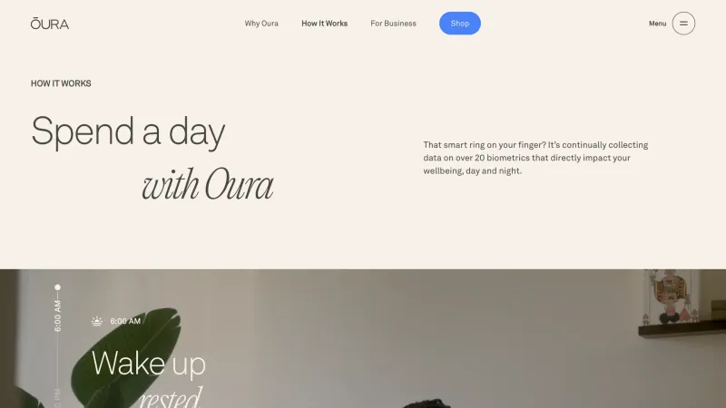 CTA Section — Oura Ring, Health UI