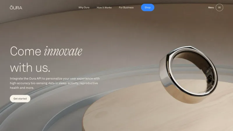 CTA Section — Oura Ring, Health UI