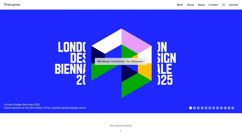 Pentagram — Blog, Contact, скриншот 4/7