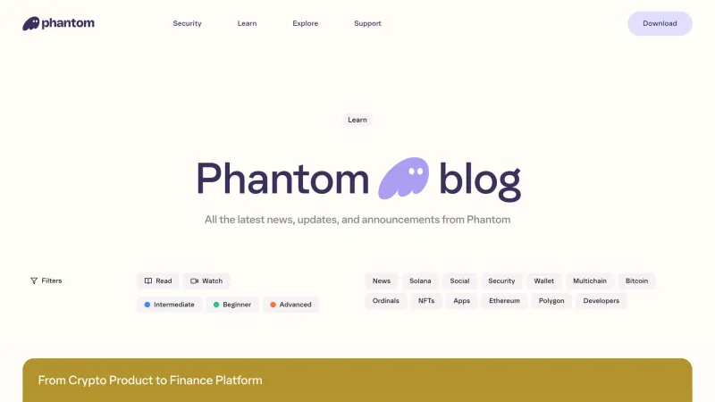 Phantom — Blog, скриншот 3/6
