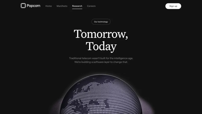 CTA Section — Popcorn, Communication UI