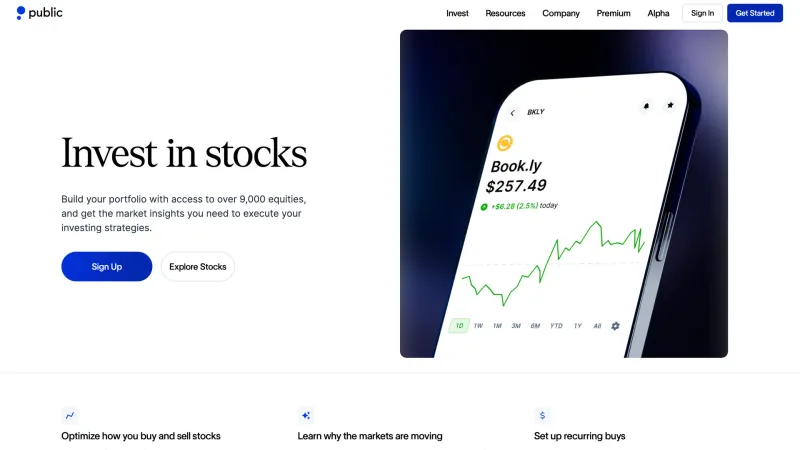 Contact — Public, Fintech UI