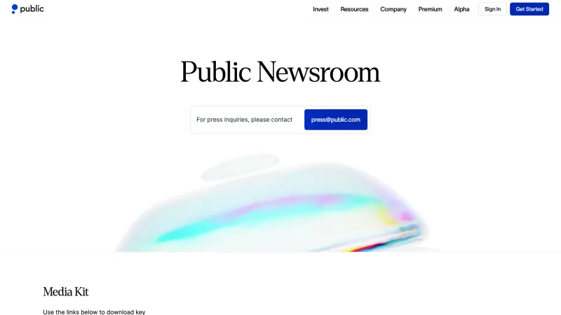 Contact — Public, Fintech UI