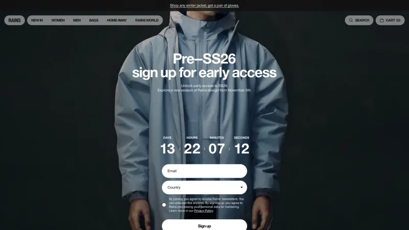 Rains — E-commerce