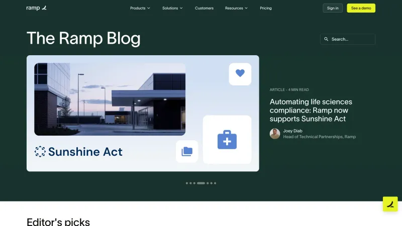Ramp — Blog, Newsletter, скриншот 8/15